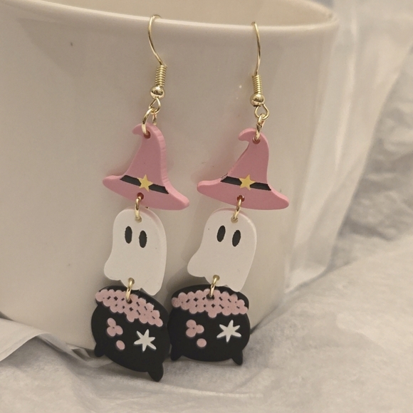 Jewelry - 3 /$15 New Halloween Ghost Earrings